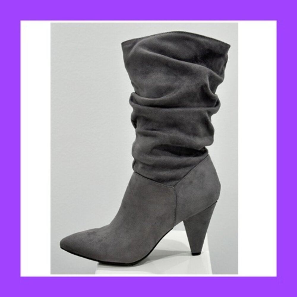 Grey "Ripley" Slouch Boot by Christian Siriano - New Women's Size 9.5 (no box)